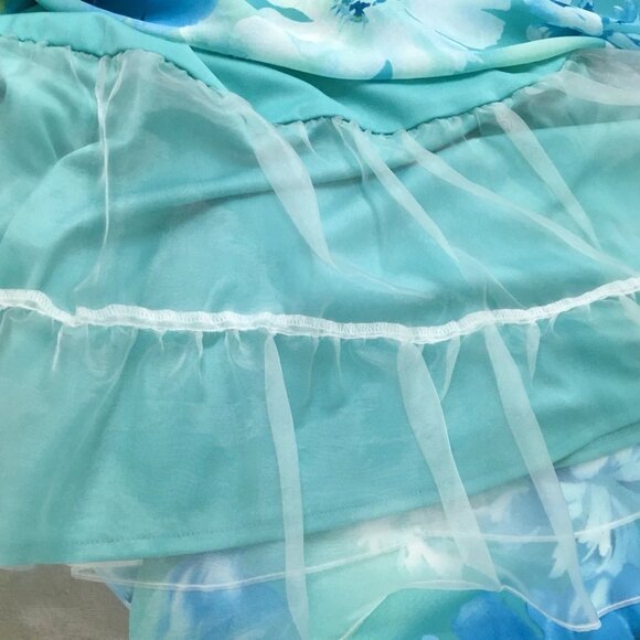 Vtg K Studio Halter Dress Sz 8 Lace Up Back Crinoline Slip Fairytale Whimsy - Picture 13 of 16